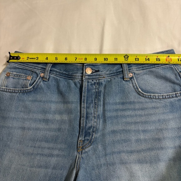 We The Free by Free People Womens Size 31 Maggie Straight Leg Mid Rise Jeans - Picture 9 of 11